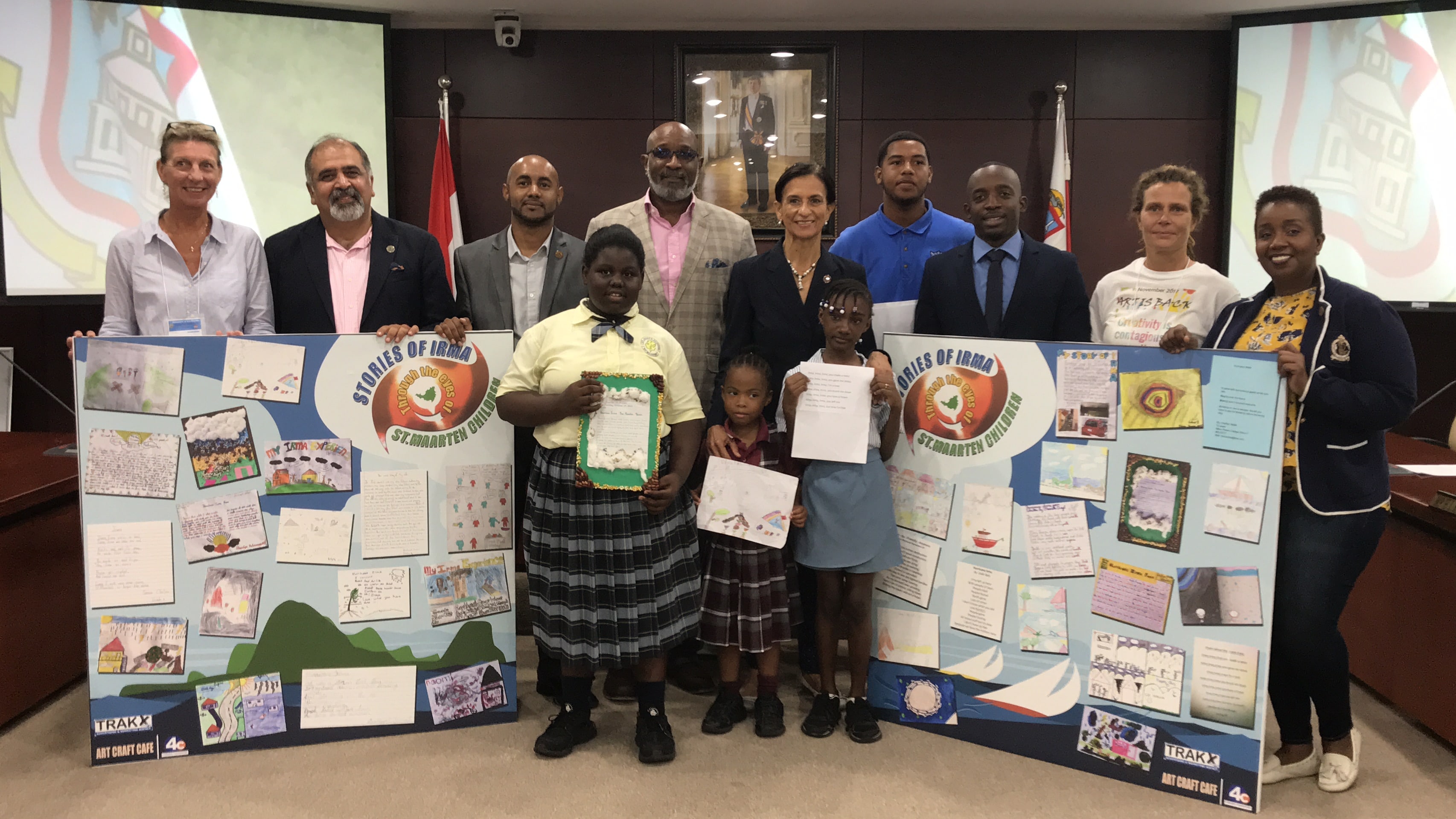 Parliament receives Irma children stories