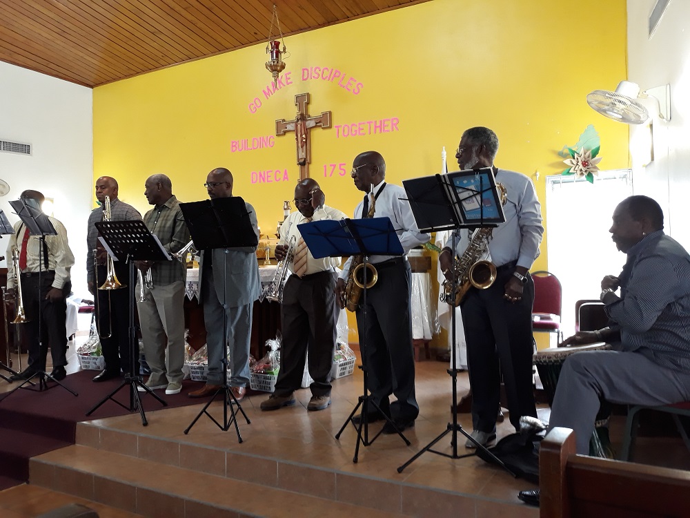 Philipsburg Brass Band at Anglican Church 17 Dec 2017