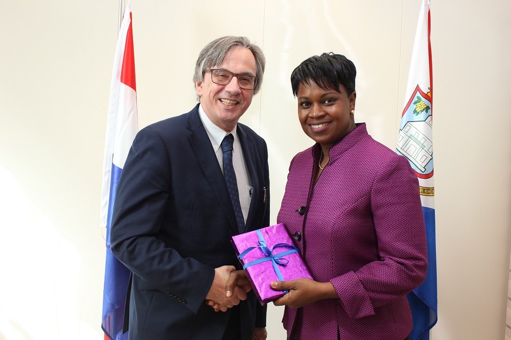 German Ambassador visit PM Leona Marlin-Romeo