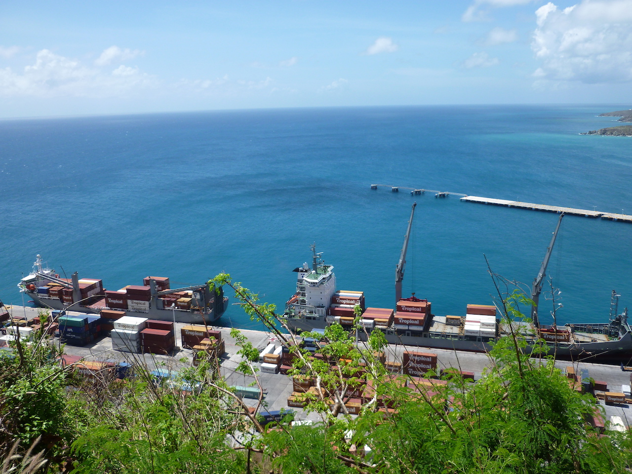 Two cargo ships post Irma Port SXM