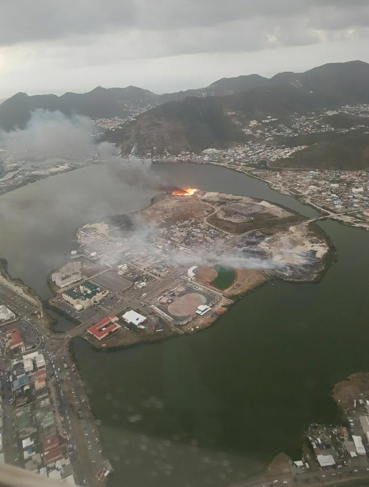 Aerial photo both fires dump sites - 20180206 Photo provided