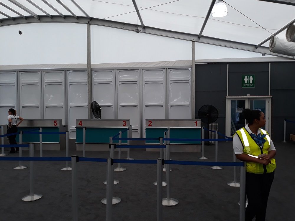 SXM Airport Departure Hall Pavilion Tent 1
