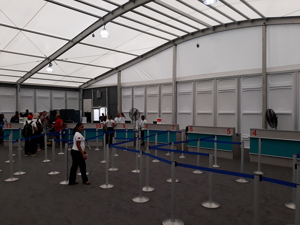 SXM Airport Departure Hall Pavilion Tent 2