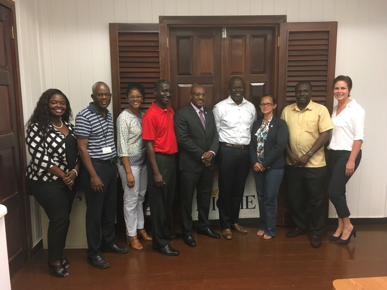 Nevis delegation with SXM Airport Management