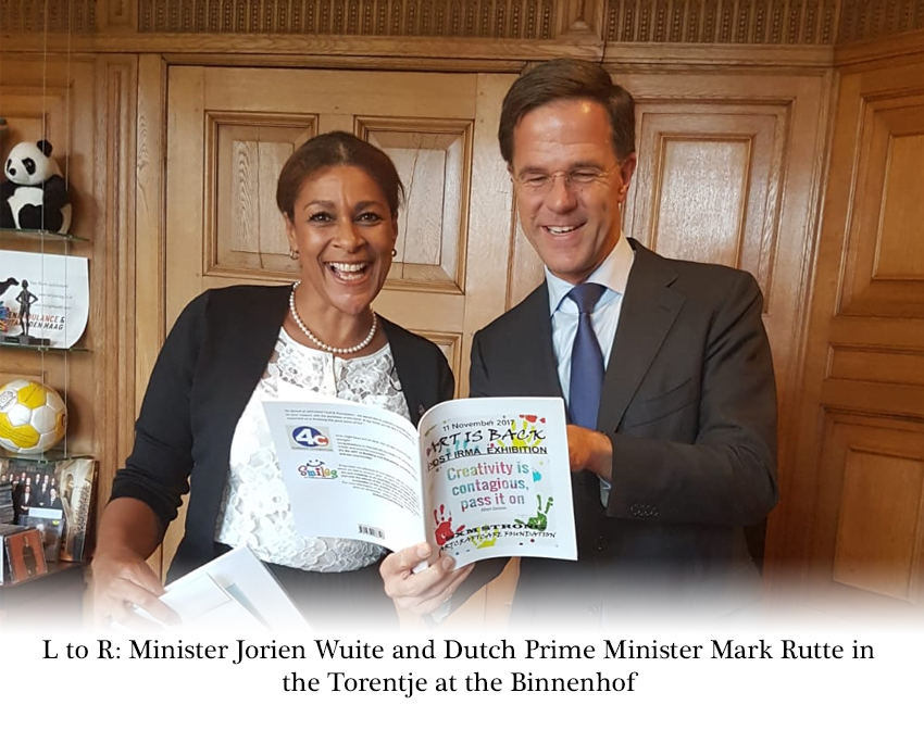 Minister Jorien Wuite and Dutch Prime Minister Mark Rutte