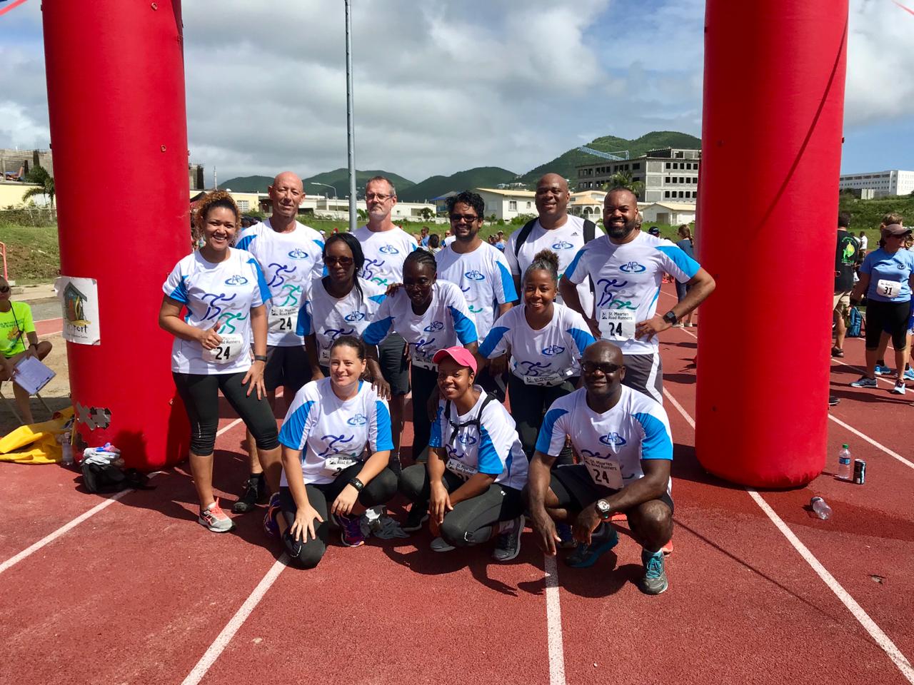 Team APS at 31st Annual St. Maarten’s Day Around the Island Relay Race 2018