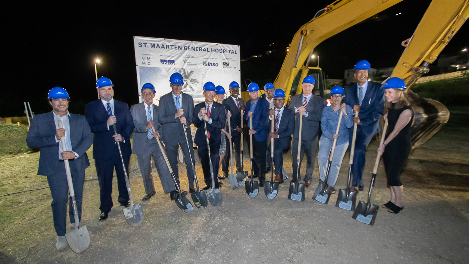 SMMC Group Photo Groundbreaking for construction new general hospital