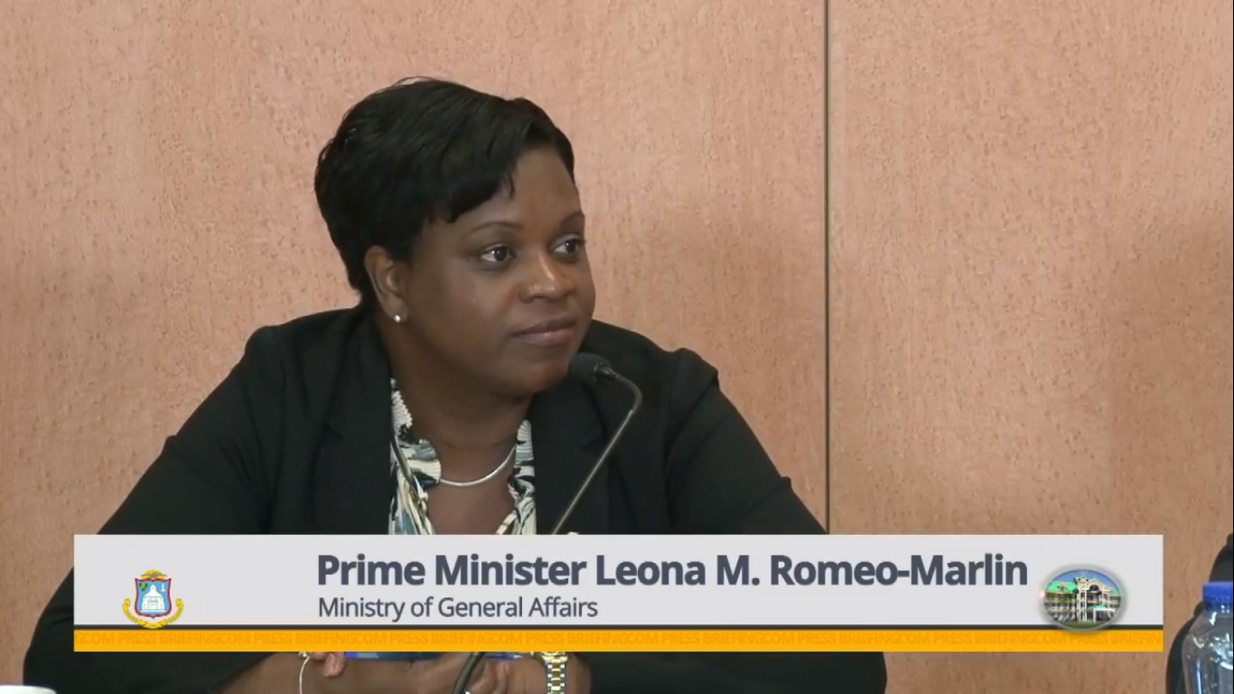 PM Leona Romeo Marlin at Press Briefing Jan 2019