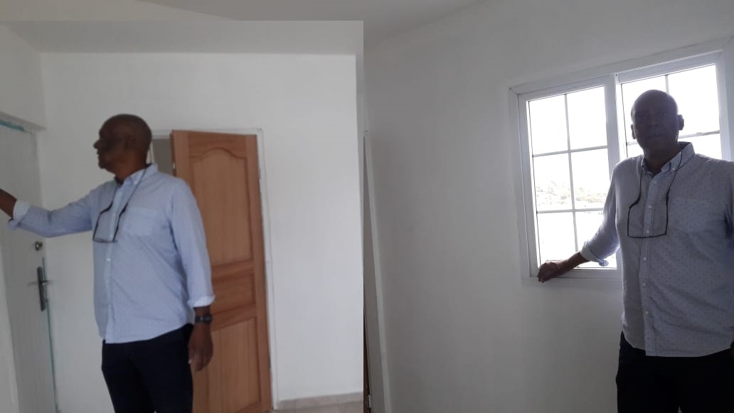Henri Brookson of FCASH delivers home in Fort Willem - 8 March 2019