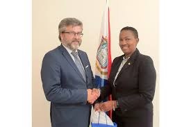 EU Ambassador Canto & PM Silveria Jacobs