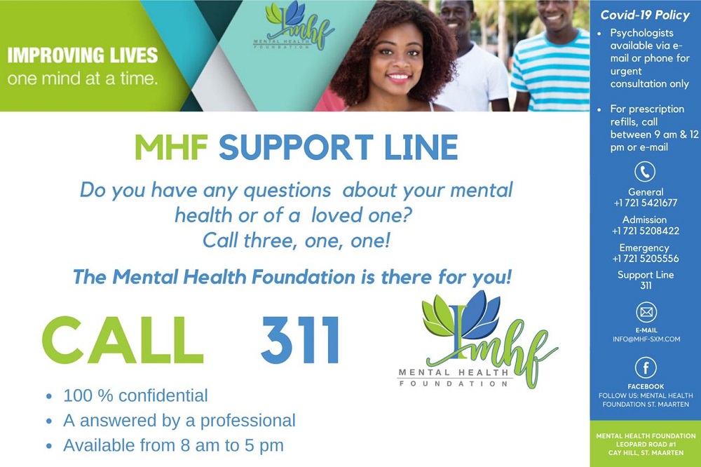 Mental Health Foundation MHF Support Line 311 Ad