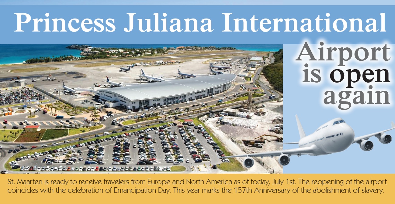 SXM Airport open - 1 July 2020