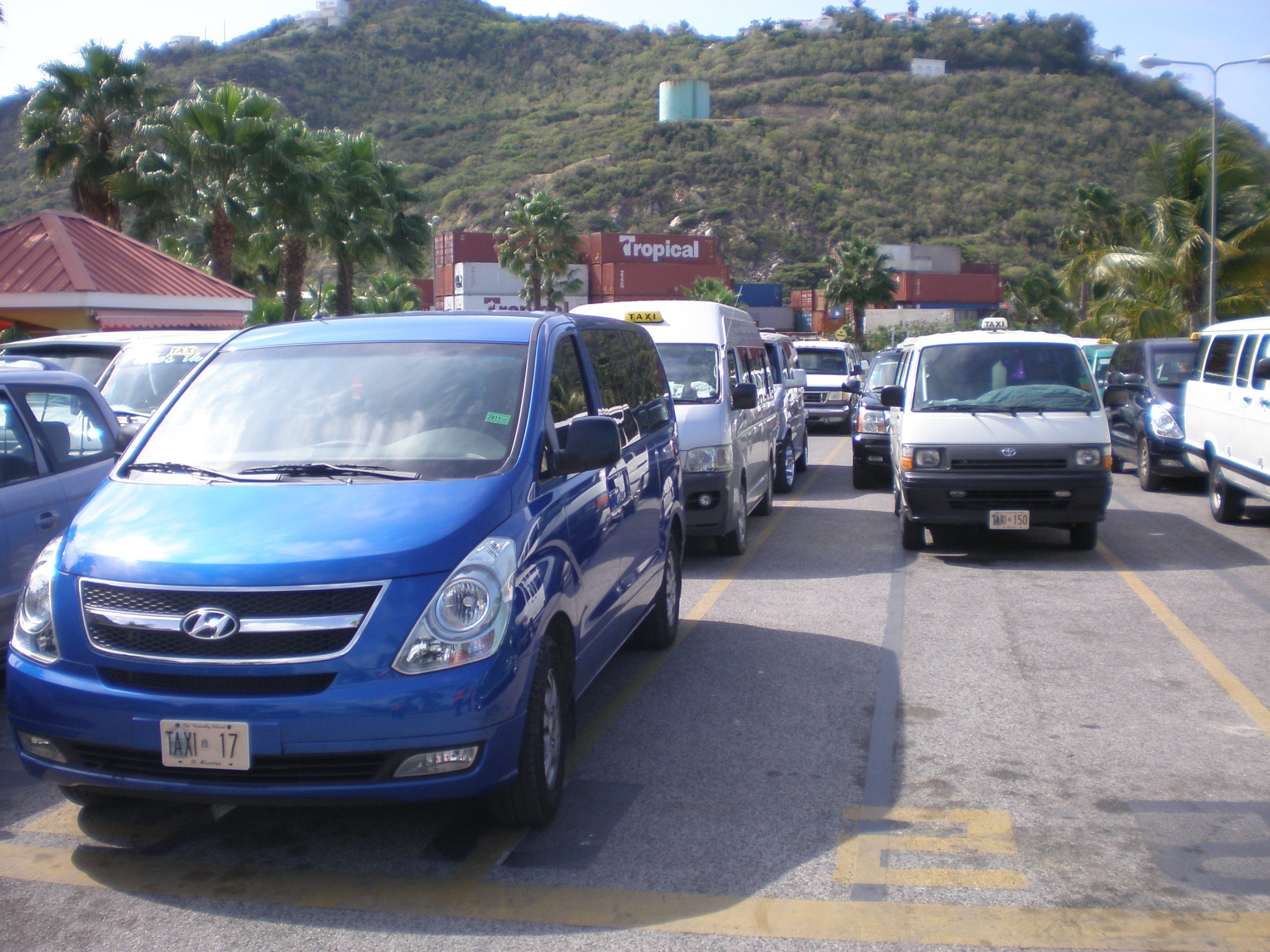 taxi busses cruise port